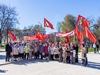 Митинг, посвященный Дню Победы и возложение цветов на площади Соловецких Юнг